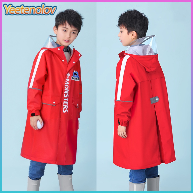 Áo Mưa Chống Thấm Nước Thiết Kế Dễ Thương Cho Bé Tiểu Học