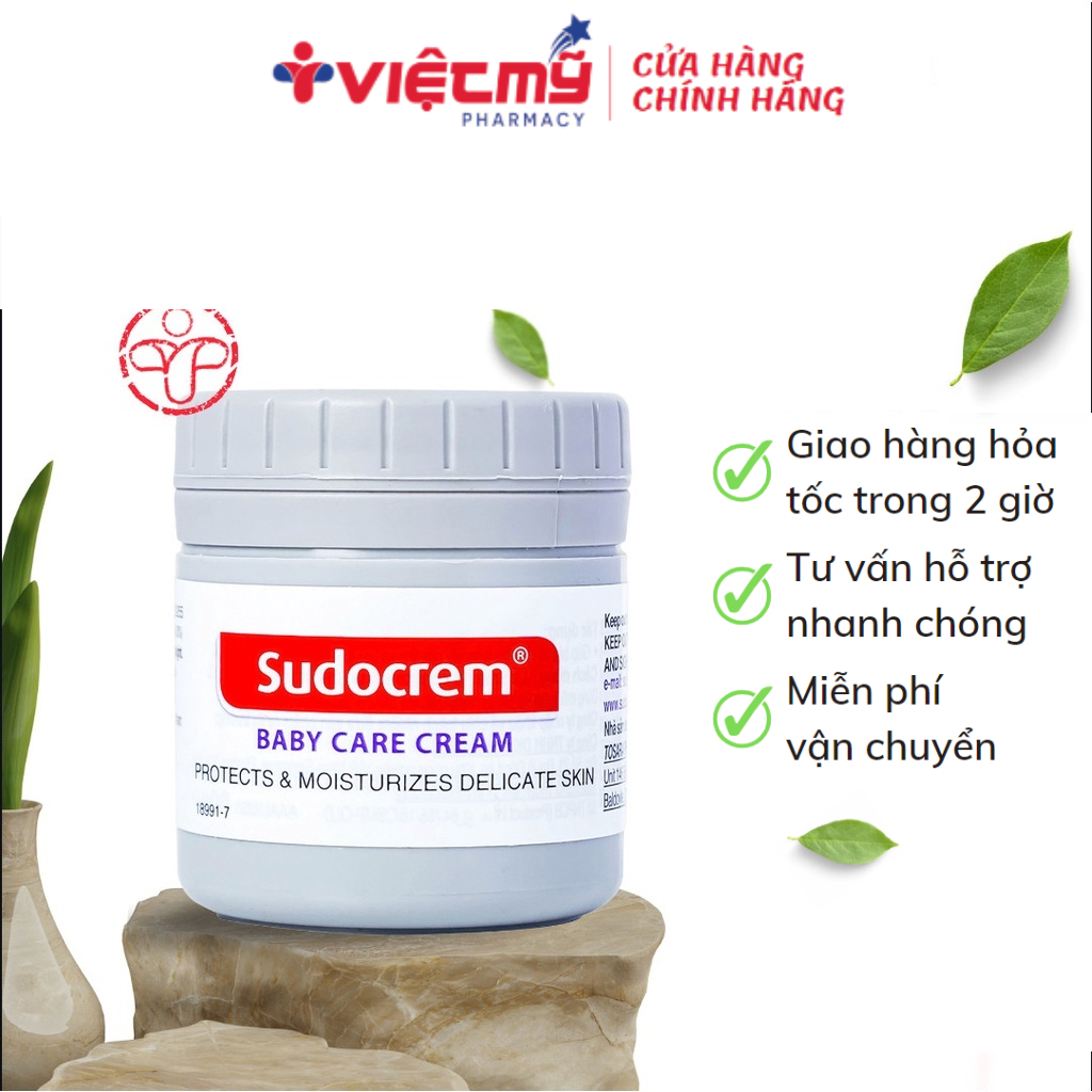 Kem hăm tã Sudocrem giúp giảm mẩn đỏ, ngứa, hăm đỏ bởi tã 60g SP000091
