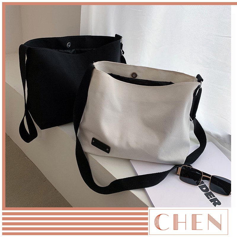 [Mã FAMARAL2 giảm 10k đơn từ 50k] Túi tote ulzzang đeo chéo đeo vai vải canvas thời trang mới nhất TX21