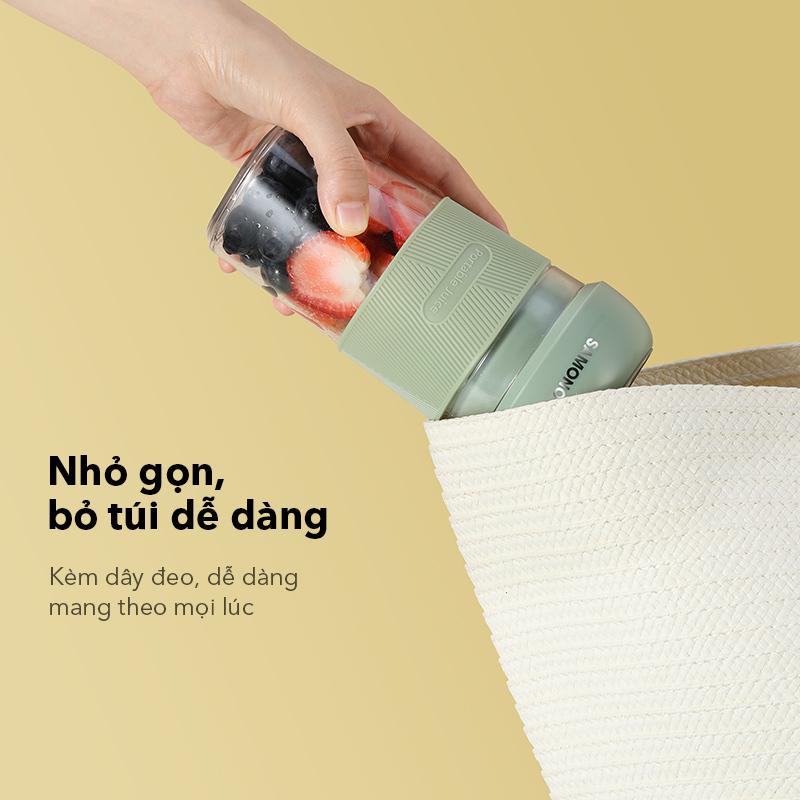 [Mã ELHA22 giảm 5% đơn 300K] Máy xay sinh tố cầm tay mini dung tích 400ml xinh xắn tiện lợi - SAMONO SW-Y8