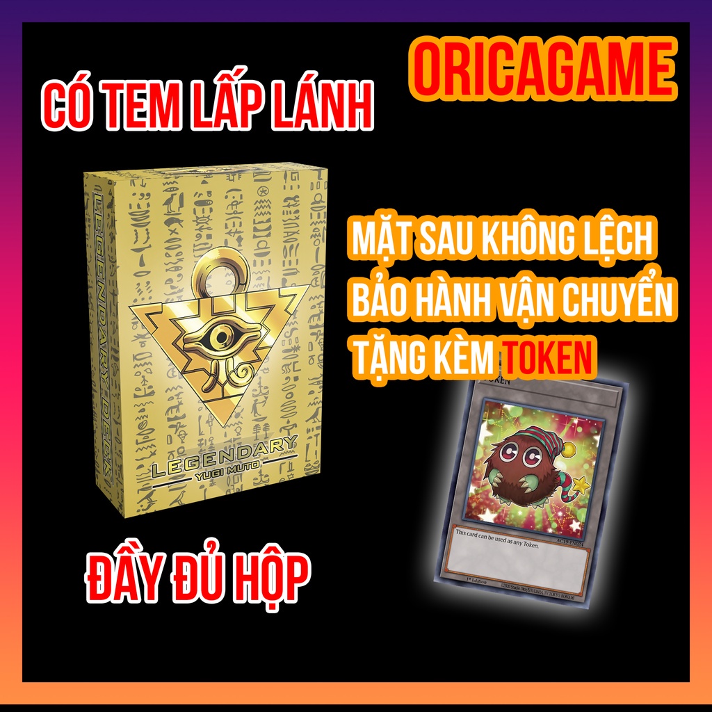 ™♀Bộ bài cổ đại Yugi LEGENDARY DECK Yami (có tam thần) card yugioh có tem chất lượng cao full hộp