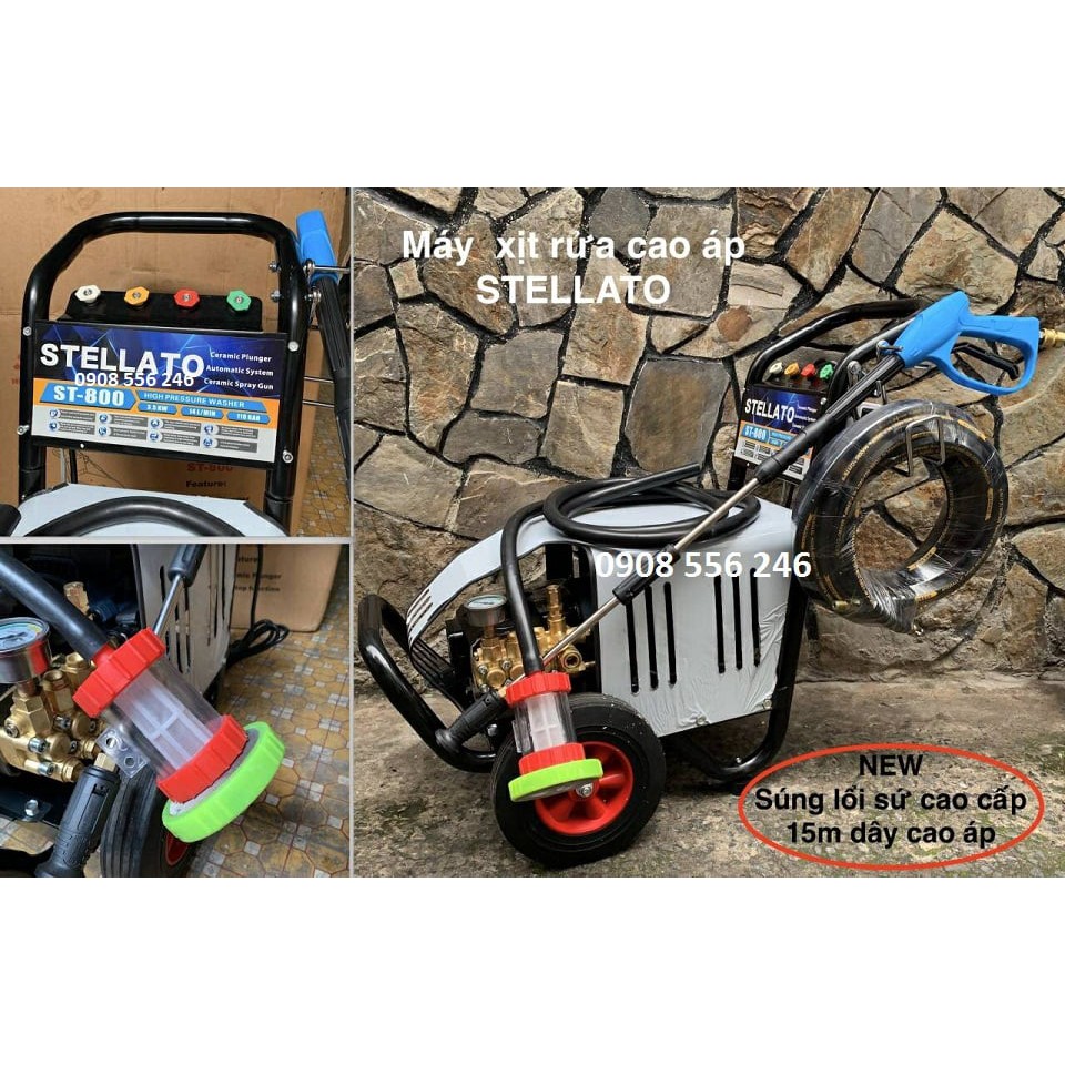 Máy Rửa Xe Cao Áp Stellato ST-800