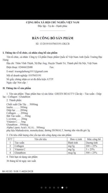 [ HÀNG CHÍNH HÃNG ] NƯỚC ÉP TINH CHẤT CẦN TÂY GREEN BEAUTY - 1 HỘP 32 GÓI CÓ TEM BẢO HÀNH | BigBuy360 - bigbuy360.vn