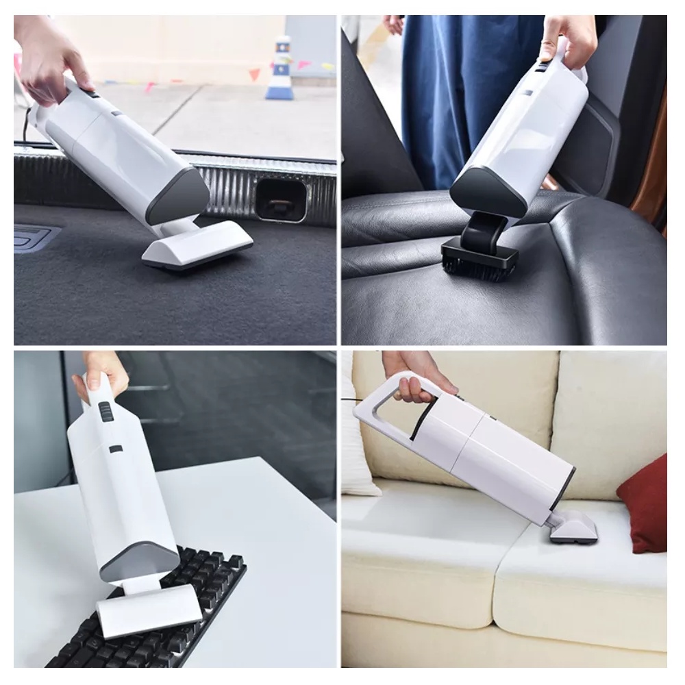 Máy hút bụi không dây cầm tay mini Aikesi, hút bụi xe hơi, giường nệm, chăn ga hiệu quả gọn gàng