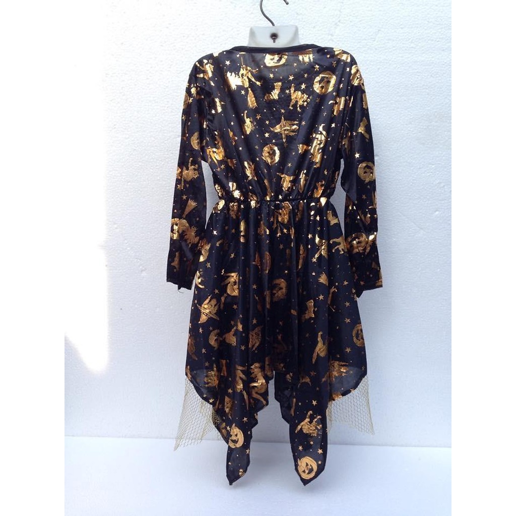 Bộ hóa trang phù thủy halloween - áo choàng Halloween cho bé gái