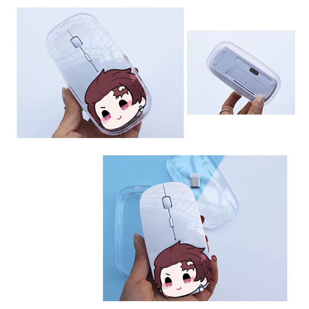 Chuột không dây Họa Tiết Hoạt Hình 3d Dễ Thương Bắt Mắt