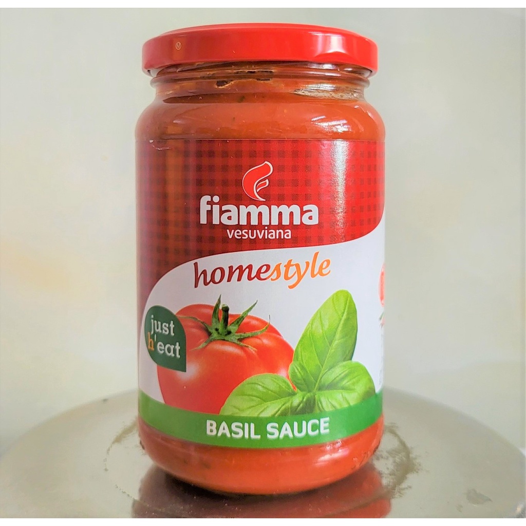 [350g – BASIL] XỐT MÌ Ý LÁ HÚNG QUẾ [Italia] FIAMMA Homestyle Basil Sauce (atu-hk)
