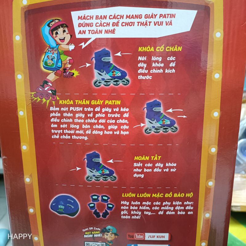 Giày Patin Kun siêu đẹp siêu hiếm - hàng đổi thẻ Kun