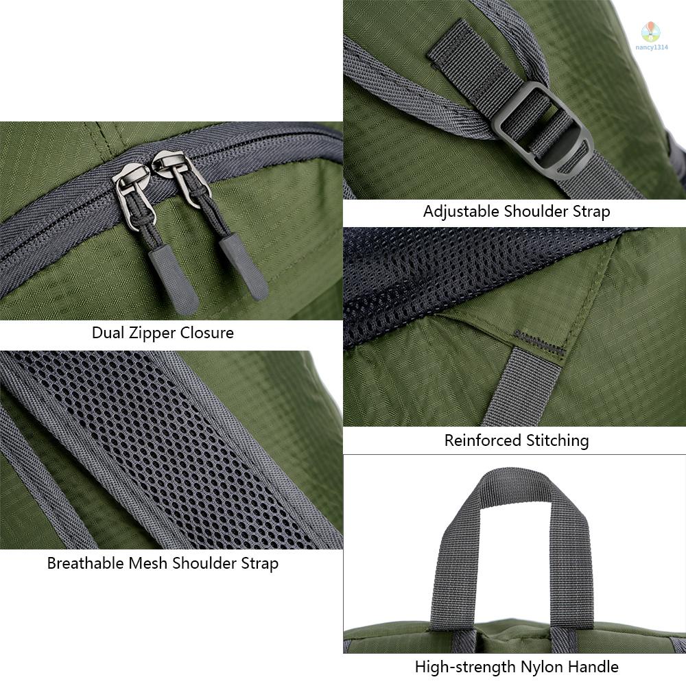 Balo Du Lịch Siêu Nhẹ Chống Thấm Nước Gấp Gọn Thời Trang Cho Nam Nữ