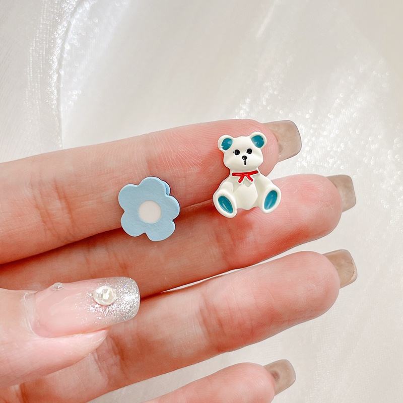 Khuyên Tai Đính Đá Xanh Dương Thiết Kế Mới Cao Cấp Thời Trang Mùa Hè Dành Cho Nữ 2022