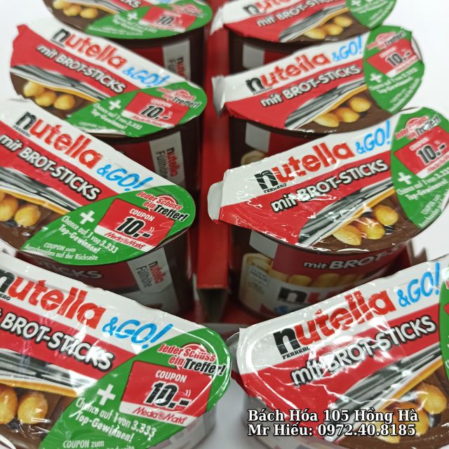 [T6/2021] Bánh chấm socola Nutella 52g