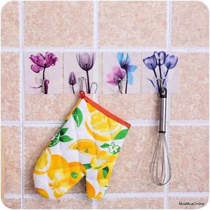 Móc Dán Tường FreeShip Combo 10 Móc dán tường 3D