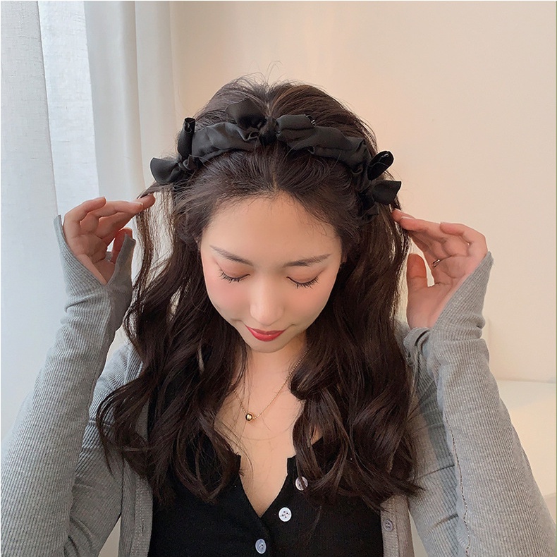 Băng đô cài tóc đính nơ thiết kế mới thời trang mùa hè cho nữ