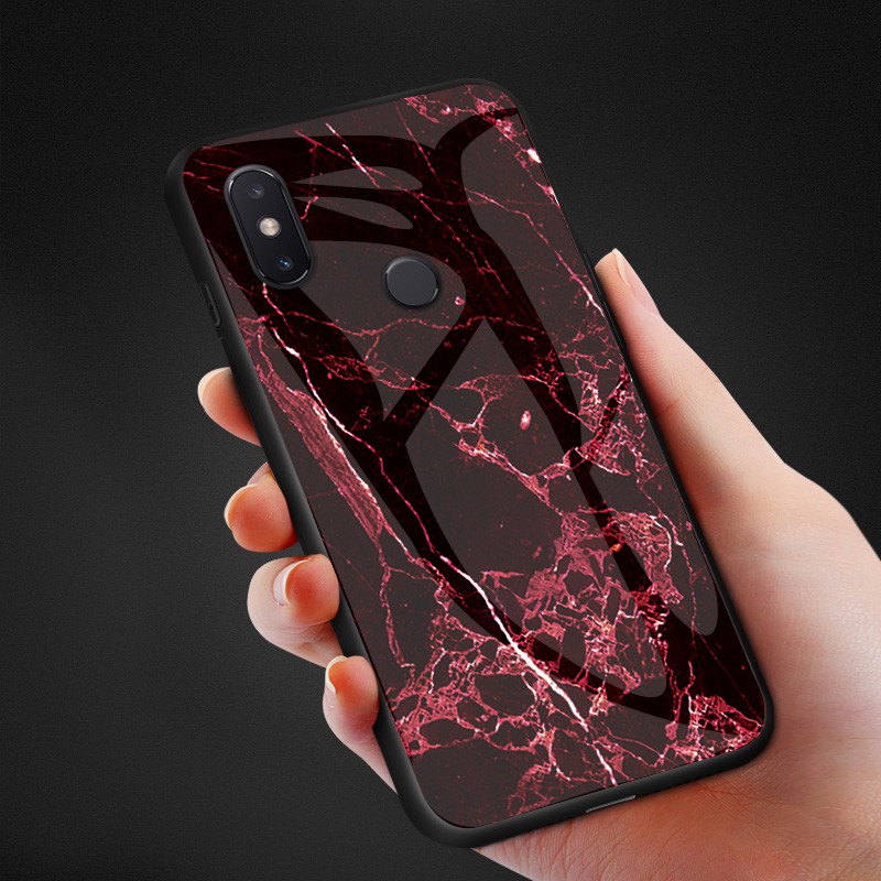 Toughened glass Case For XiaoMi Mi CC9 SE F1 Redmi 6A 7A S2 7 K20 Cover Casing