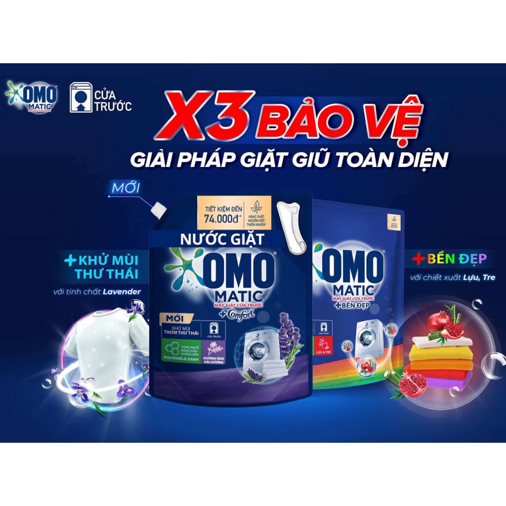 Túi nước giặt OMO matic cửa trước 3,6Kg