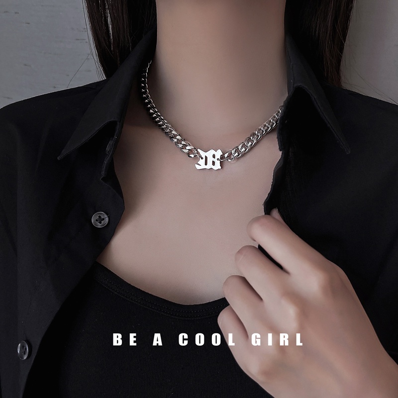 Dây chuyền thép titan phong cách hip hop thời trang cho nữ