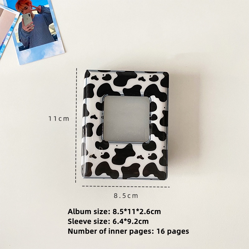 Bìa còng Album Ảnh 3 inch Màu Trắng Đen Dễ Thương