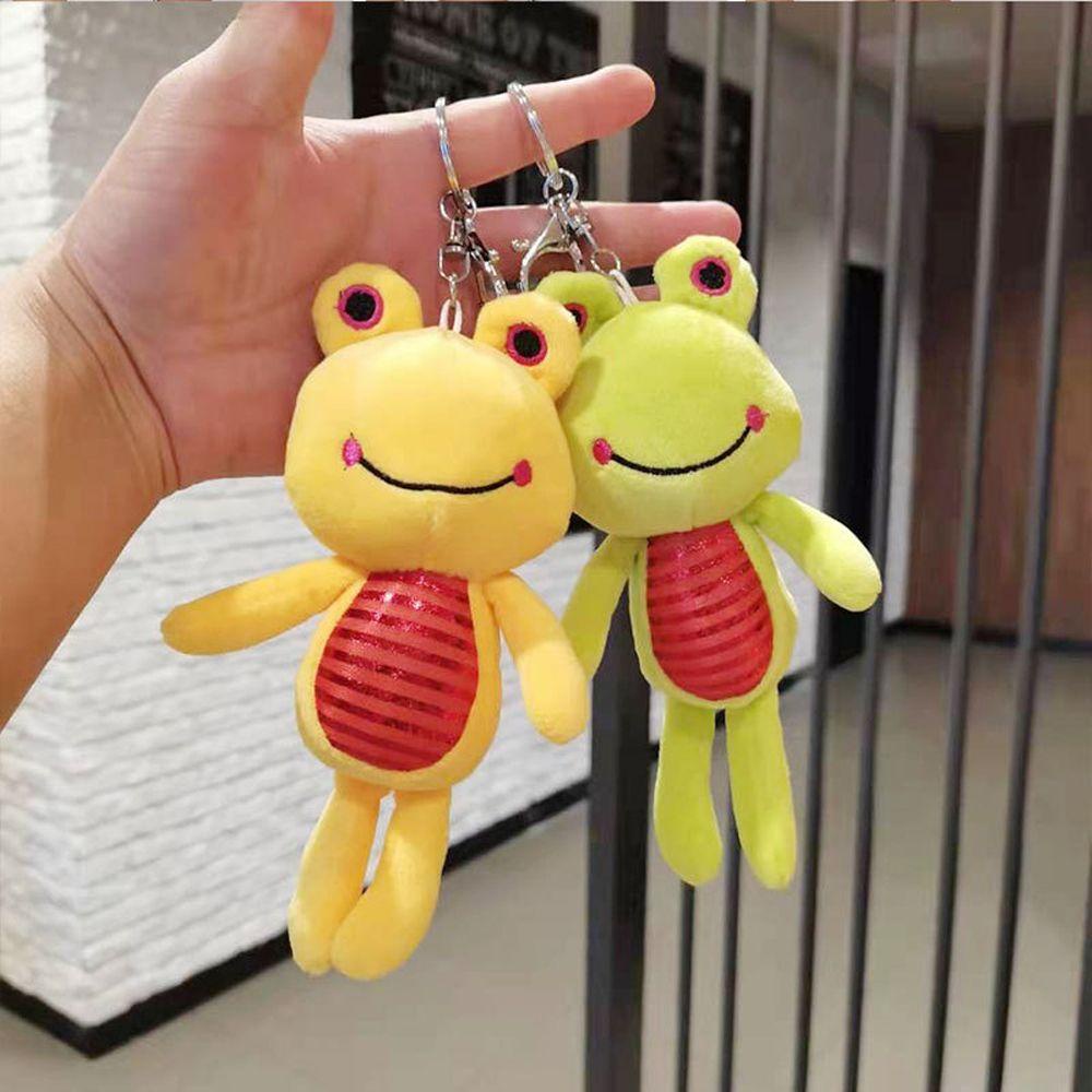 Móc Khóa Xe Hơi / Ba Lô / Túi Xách Bằng Vải Bông Cá Tính Phong Cách Hàn Quốc Dành Cho Nam Nữ