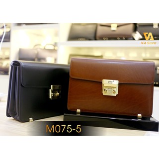 Ví Clutch Mtb nắp gập khóa vàng M0755