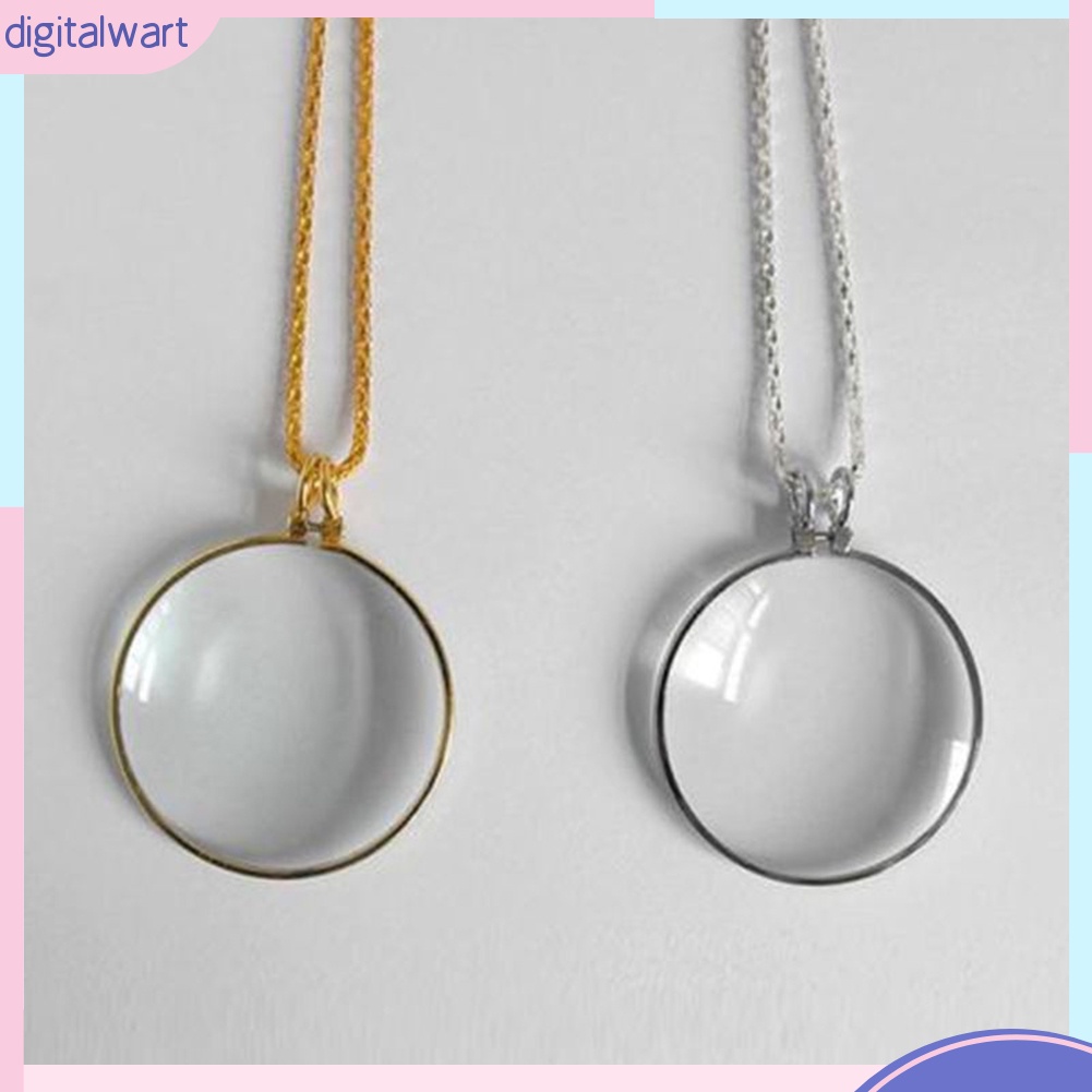 Dây Chuyền Mặt Kính Lúp Phóng Đại 5 Lần Có Kính Lúp Phóng Đại