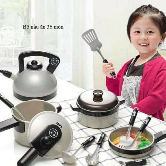 Bộ đồ chơi nấu ăn cho bé 36 món Kitchen