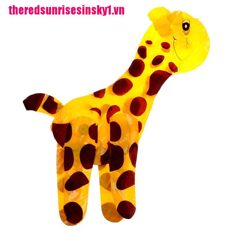 1 Bong bóng bơm hơi bằng PVC hình hươu cao cổ cho trẻ em