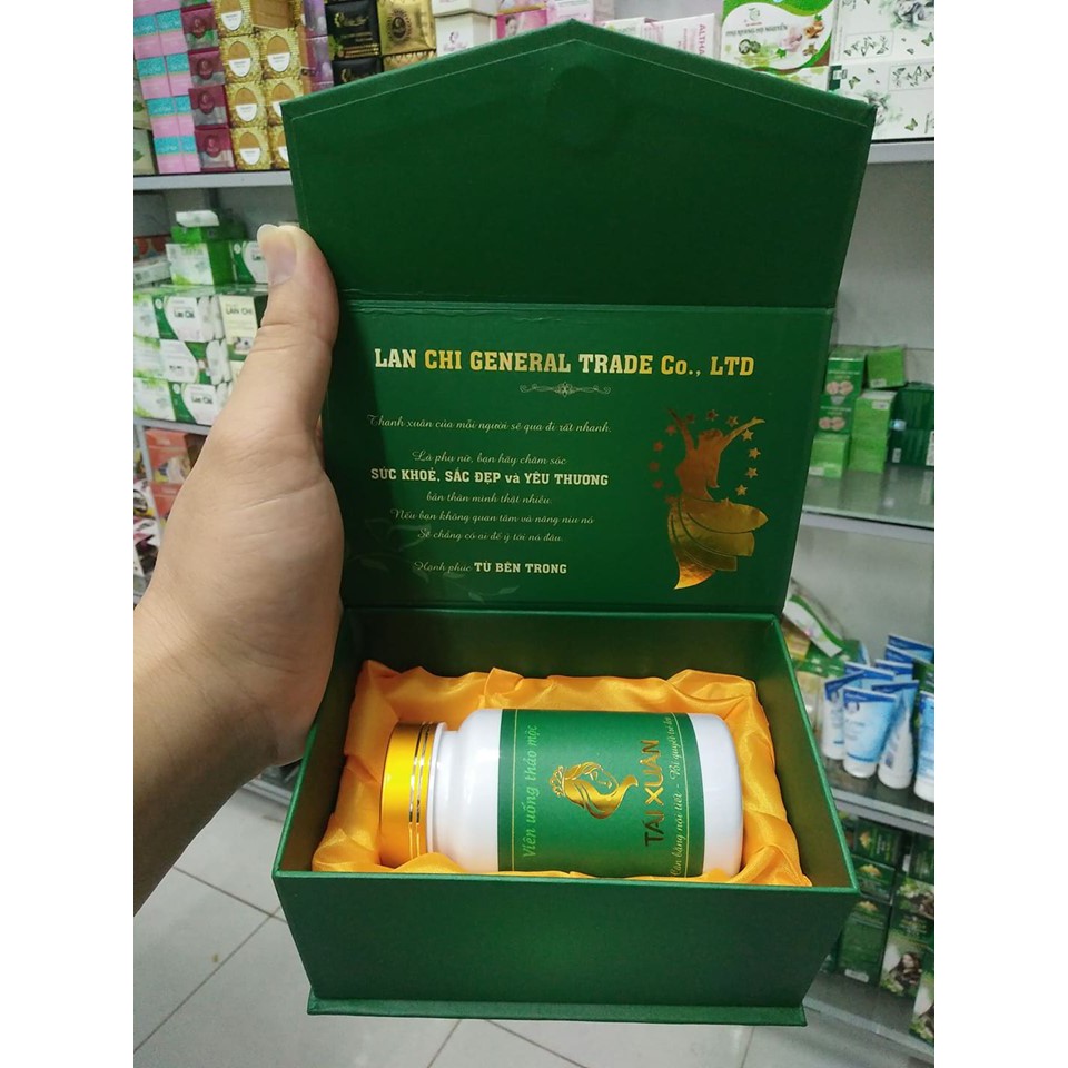 Tái Xuân Lan Chi tặng Trà thảo mộc Tái Xuân mẫu mới 2021 Hồng Xuân