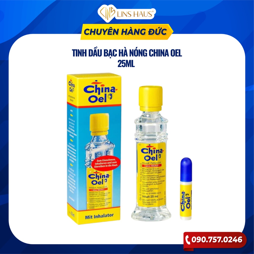Tinh dầu bạc hà China Oel 25ml