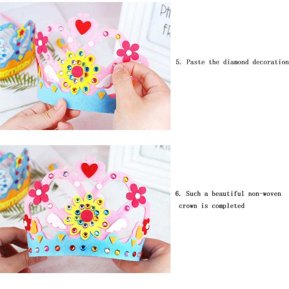 WATTLE Vương Miện Đồ Chơi Đính Kim Sa Hình Hoa / Ngôi Sao Làm Quà Tặng