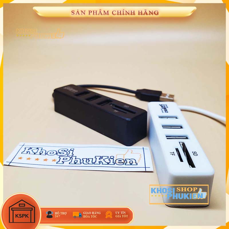 Hub USB - Bộ Chia USB có kèm đọc thẻ nhớ SD TF cực tiện lợi