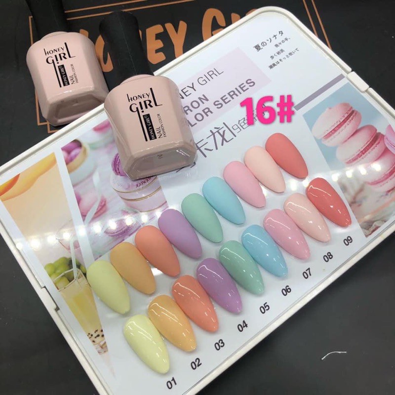 Set sơn Pastel 9 màu siêu xinh {Tặng bảng sơn}