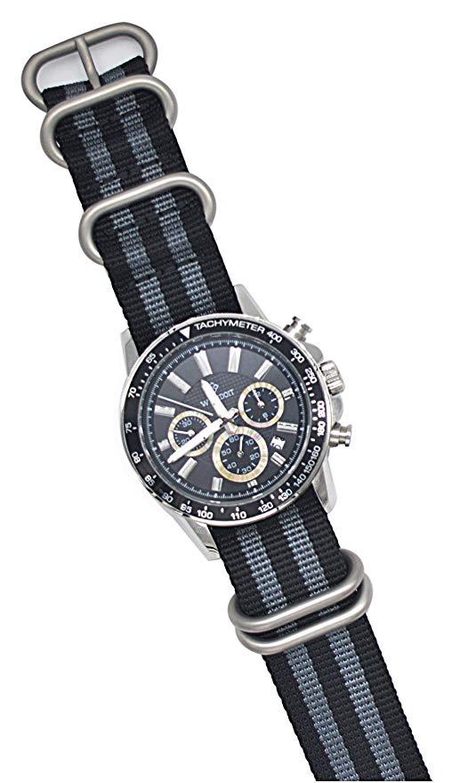 Nylon Watch dây đeo 18mm Canvas Strap 24mm Đồng hồ Nylon Dây đeo cho phụ nữ 20mm Nato Zulu Dây đeo 22mm Nato Nylon Sọc Đồng hồ dây đeo 26mm