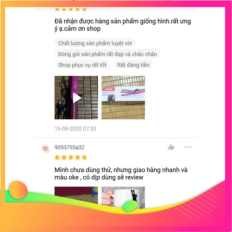 f111 Máy Làm Tóc 3 Trong 1 NOVA (Uốn, Duỗi, Bấm)