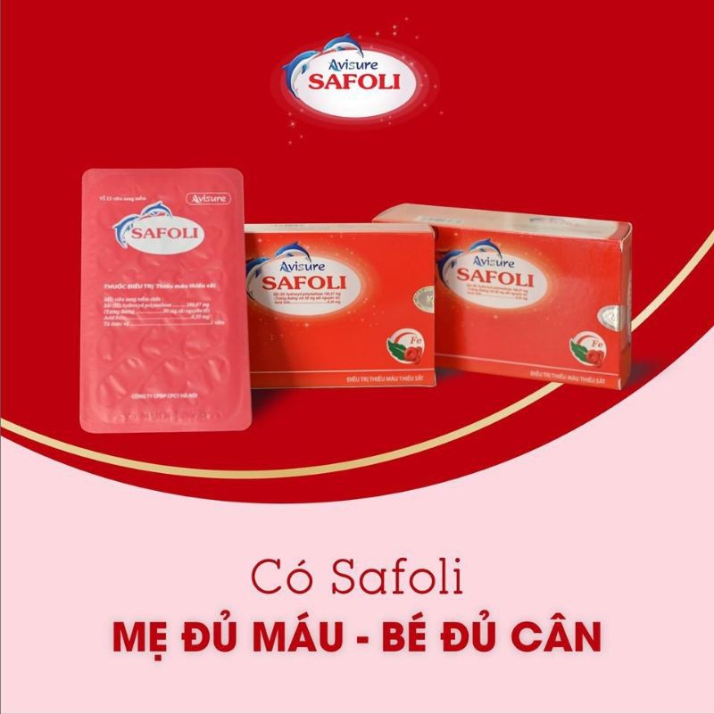 Avisure Safoli - sắt hữu cơ cho phụ nữ mang thai