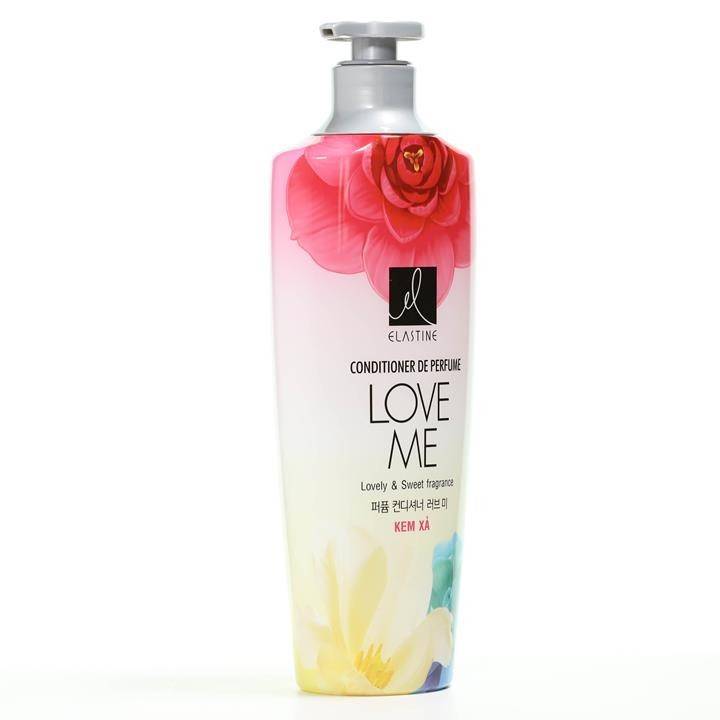 Combo Dầu gội xả nước hoa Elastine Love Me óng mượt chắc khoẻ 600ml