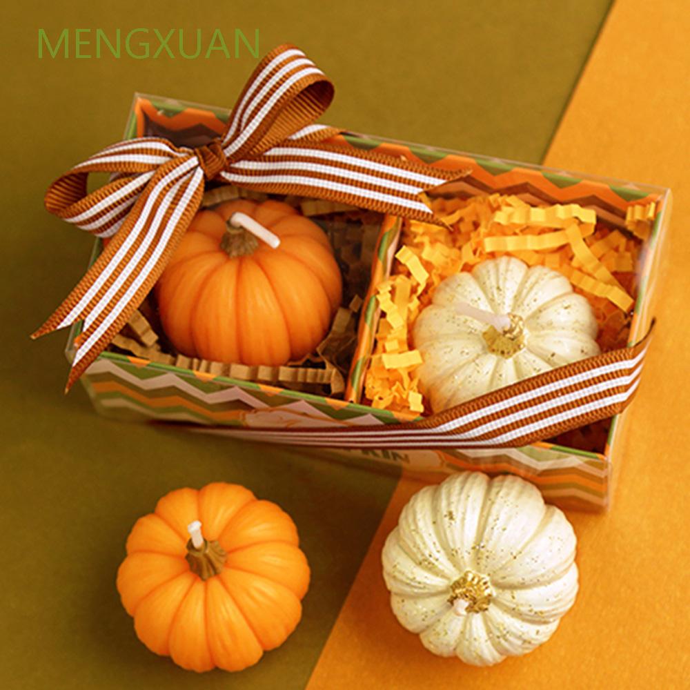 Khuôn silicon đổ sáp làm nến hình quả bí ngô 3D trang trí Halloween