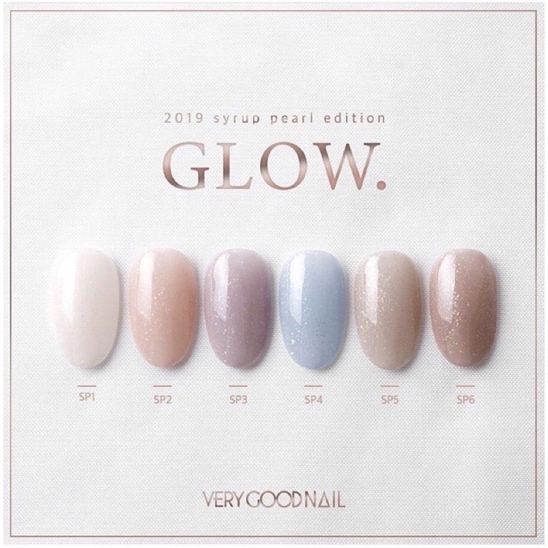 Chính hãng-Freeship Sơn gel thạch nhũ cao cấp Hàn Quốc Very good nail Glow syrup edition tách set [GIÁ LẺ 1 CHAI]
