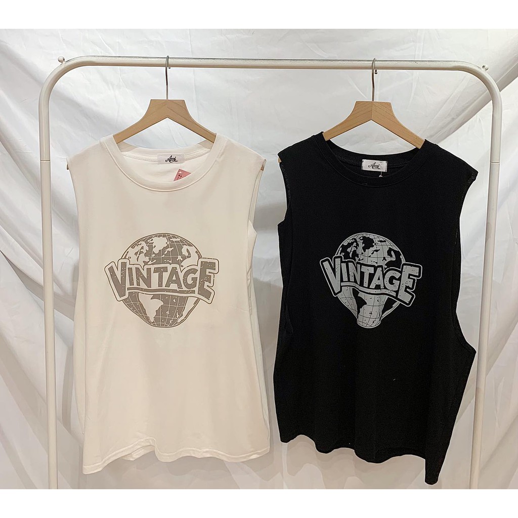 🌈Áo tanktop Vintage  (Có sẵn/ảnh thật)