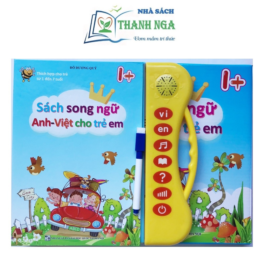 Sách - Sách điện tử song ngữ Anh - Việt Thanh Nga cho bé từ 1-7 tuổi