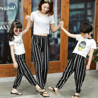 SẴN Size 140- Quần lanh Quảng Châu cho mẹ và bé