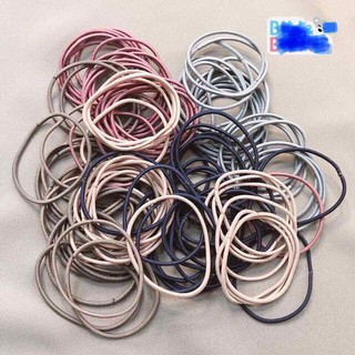 Sét 100 dây buộc tóc nhiều màu cho chị em