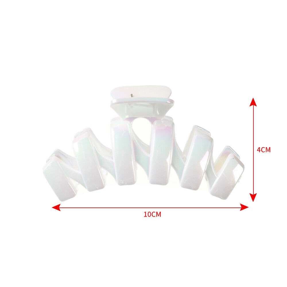 Kẹp tóc Haimeikang kiểu càng cua hình nơ / hoa / bướm màu trắng đơn giản thịnh hành cho nữ