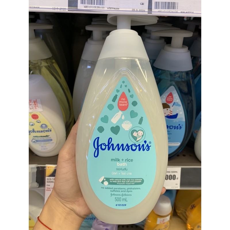 Sữa Tắm Johnson's Baby Chứa Sữa Và Gạo 500ml