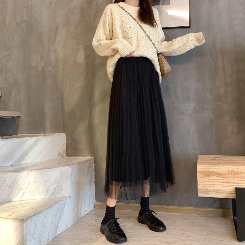 Chân váy voan lưới dài công chúa 3 lớp cạp chun siêu co giãn | BigBuy360 - bigbuy360.vn