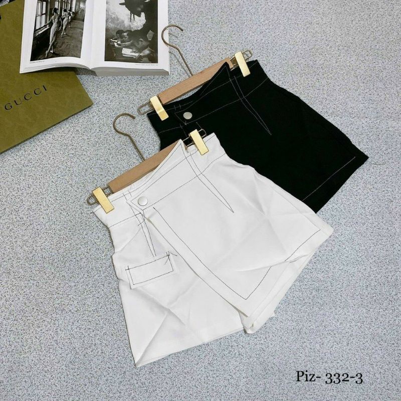 Chân váy viền chỉ xéo xinh