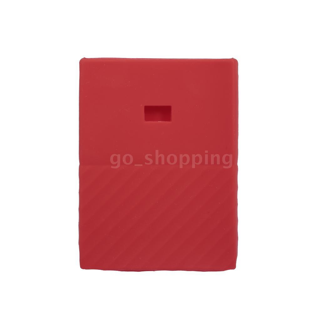 Vỏ Đựng Ổ Cứng Chống Trượt Bằng Silicone Cho Wd My Passport 1t 2t Red (Go)