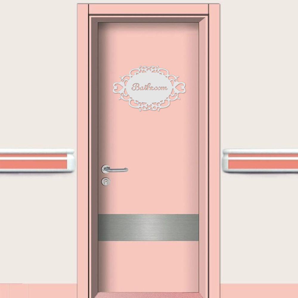 Miếng Dán Trang Trí Cửa Ra Vào / Văn Phòng Hình Oval Tráng Gương Bằng Acrylic DAPHS