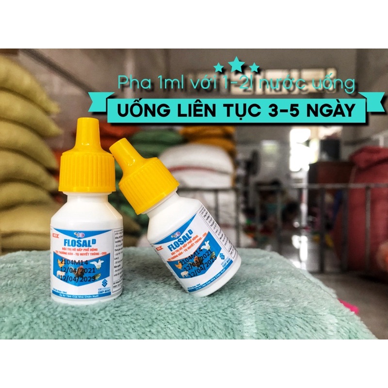 FLOSAL D & VIÊM ÔN THANH - bộ đôi điều trị khò khè, sổ mũi ở gà