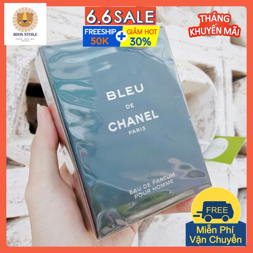 (Nắp nam châm) Nước hoa nam bleu nồng độ edp dung tích 100ml hương thơm nam tính quyến rũ