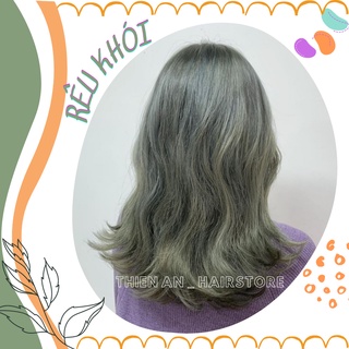 [TẨY TÓC] Thuốc nhuộm tóc màu Rêu Khói + kèm trợ nhuộm